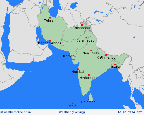 overview  Asia Forecast maps