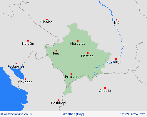 overview Kosovo Europe Forecast maps