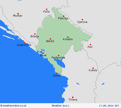 overview Montenegro Europe Forecast maps