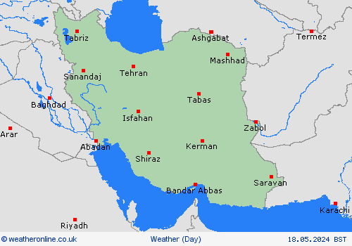 overview Iran Asia Forecast maps