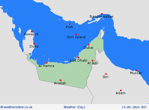 overview United Arab Emirates Asia Forecast maps