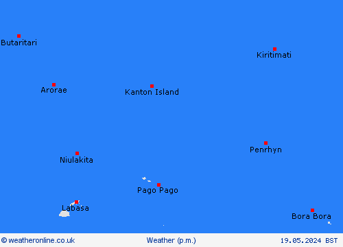 overview Kiribati Oceania Forecast maps