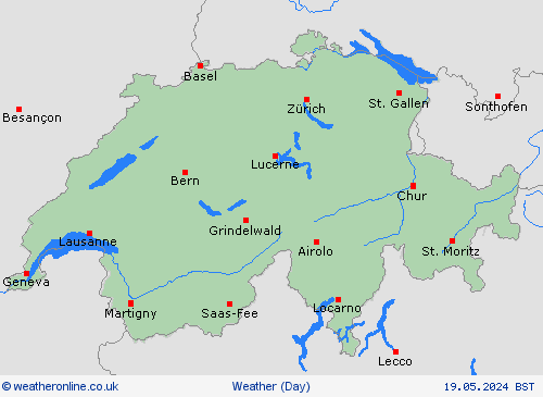 overview Switzerland Europe Forecast maps