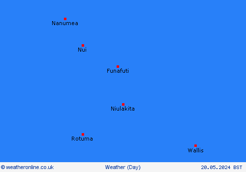 overview Tuvalu Oceania Forecast maps