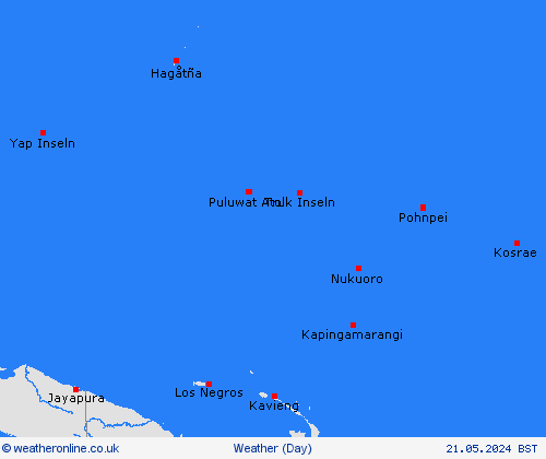 overview Micronesia Oceania Forecast maps