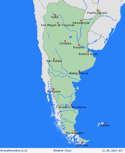 overview Argentina South America Forecast maps