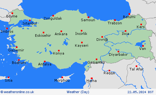 overview Turkey Europe Forecast maps