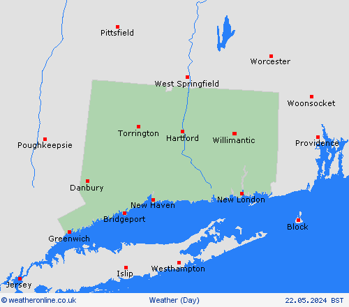 overview Connecticut North America Forecast maps