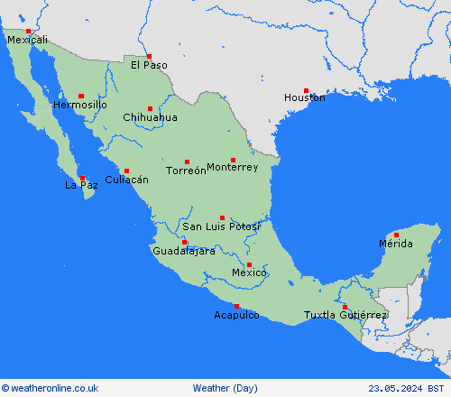 overview Mexico Central America Forecast maps