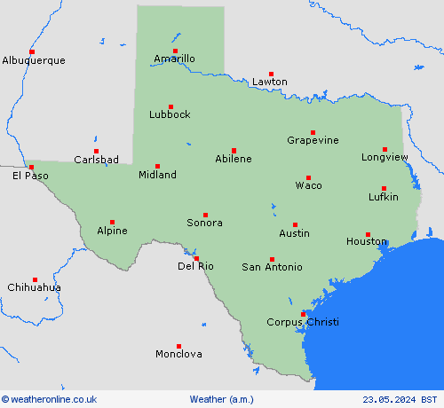 overview Texas North America Forecast maps