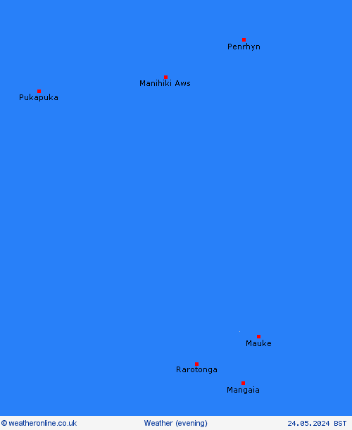 overview Cook Islands Oceania Forecast maps