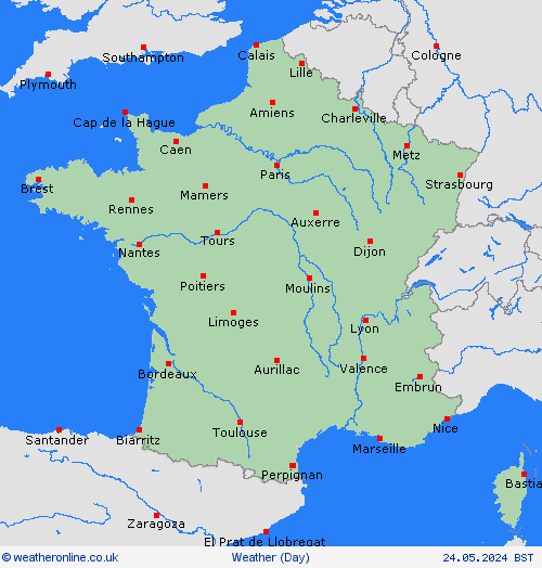 overview France United Kingdom Forecast maps