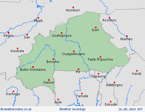 overview Burkina Faso Africa Forecast maps