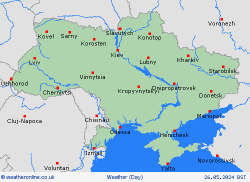 overview Ukraine Europe Forecast maps