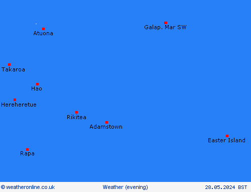 overview Pitcairn-Islands Oceania Forecast maps