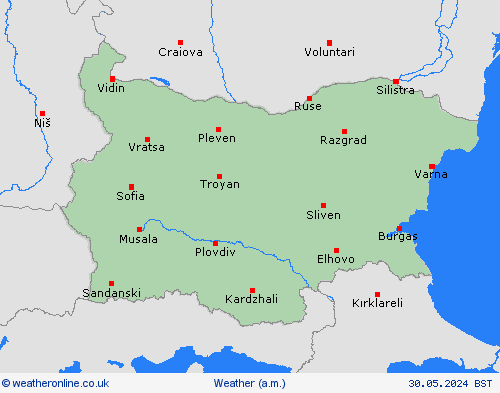 overview Bulgaria Europe Forecast maps