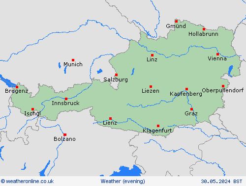 overview Austria Europe Forecast maps