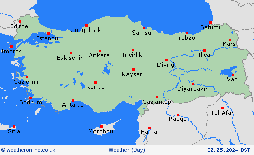 overview Turkey Europe Forecast maps