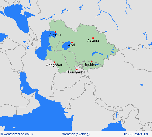 overview  Asia Forecast maps