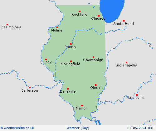 overview Illinois North America Forecast maps