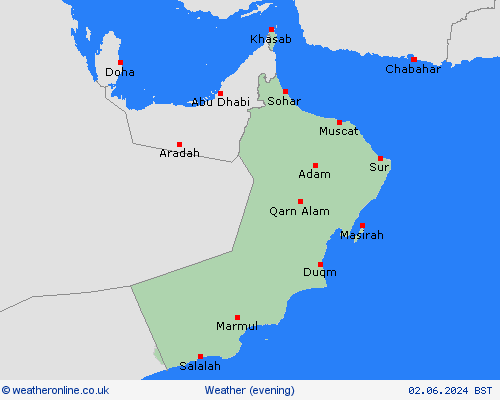 overview Oman Asia Forecast maps