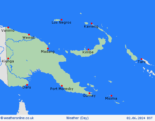 overview Papua New Guinea Oceania Forecast maps