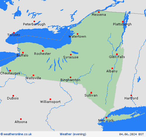 overview New York North America Forecast maps