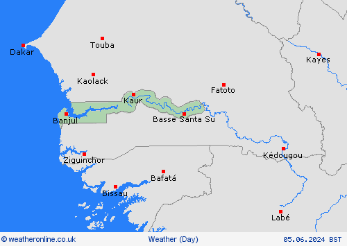 overview Gambia Africa Forecast maps