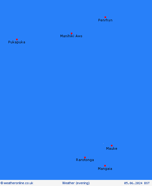 overview Cook Islands Oceania Forecast maps