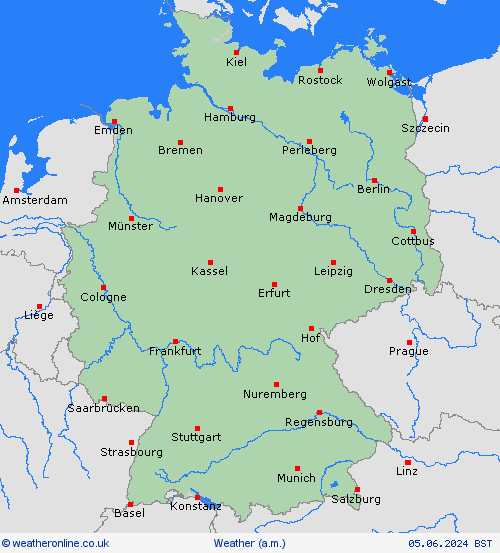 overview Germany Europe Forecast maps