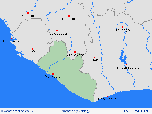 overview Liberia Africa Forecast maps