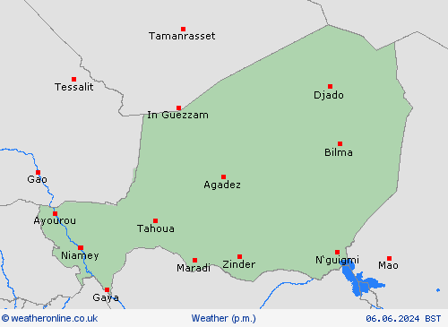 overview Niger Africa Forecast maps