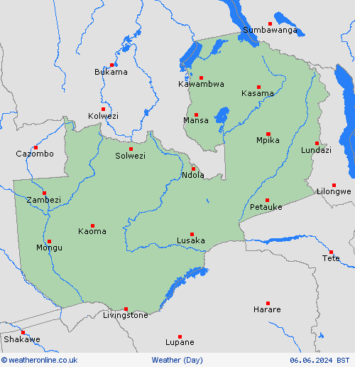 overview Zambia Africa Forecast maps