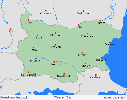 overview Bulgaria Europe Forecast maps