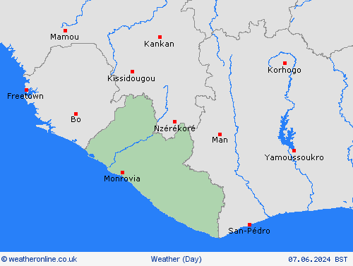 overview Liberia Africa Forecast maps