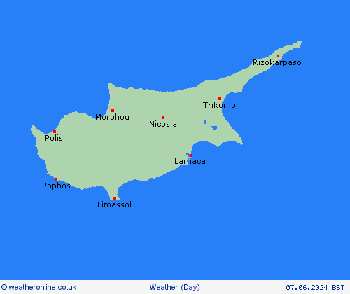 overview Cyprus Europe Forecast maps