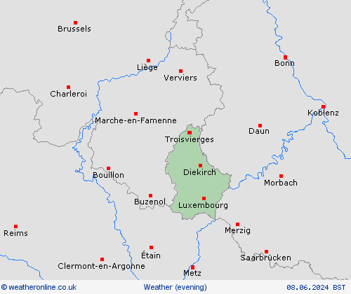 overview Luxembourg Europe Forecast maps