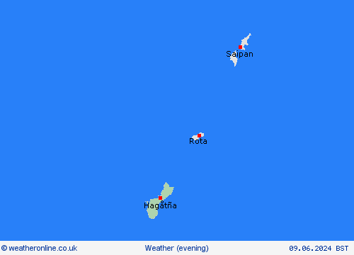 overview Guam Oceania Forecast maps