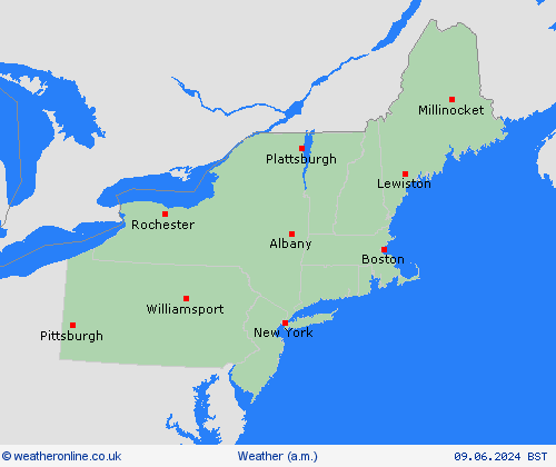 overview  North America Forecast maps