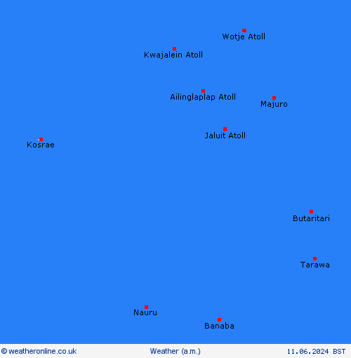 overview Marshall Islands Oceania Forecast maps