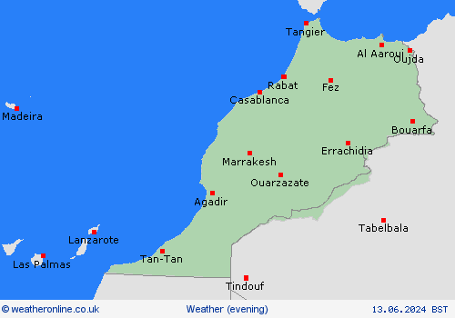 overview Morocco Africa Forecast maps