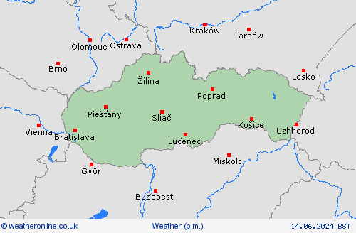 overview Slovakia Europe Forecast maps