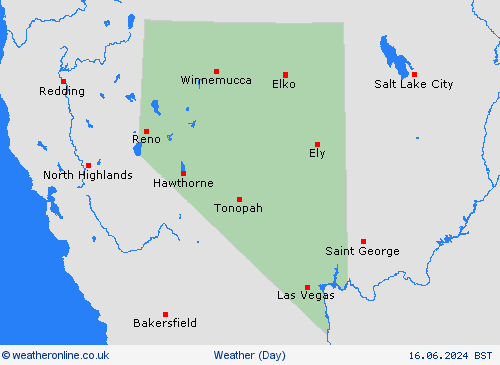 overview Nevada North America Forecast maps