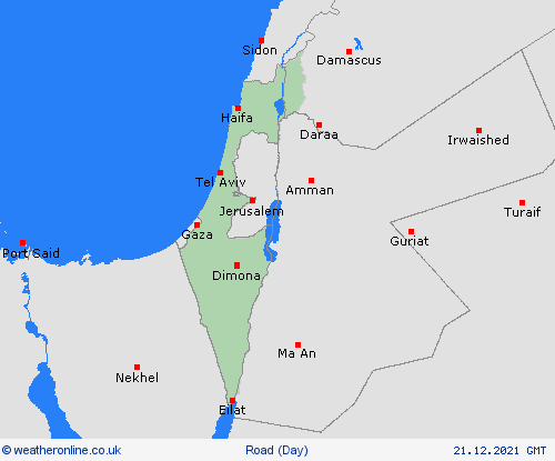road conditions Israel Asia Forecast maps