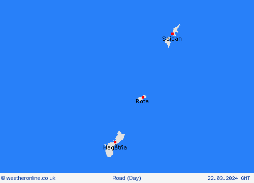 road conditions Marianen Oceania Forecast maps