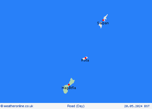 road conditions Guam Oceania Forecast maps