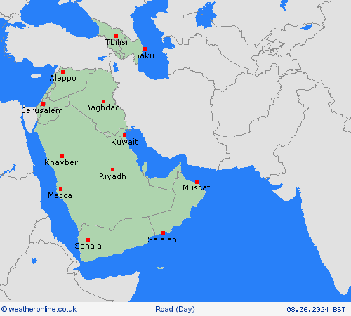 road conditions  Asia Forecast maps