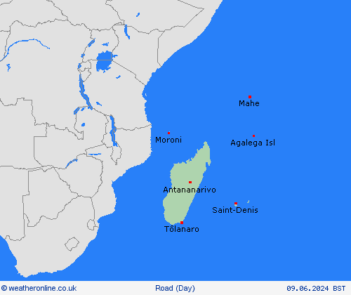 road conditions  Africa Forecast maps