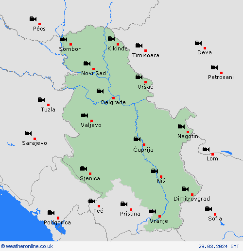 webcam Serbia Europe Forecast maps