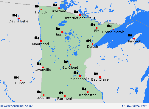 webcam Minnesota North America Forecast maps